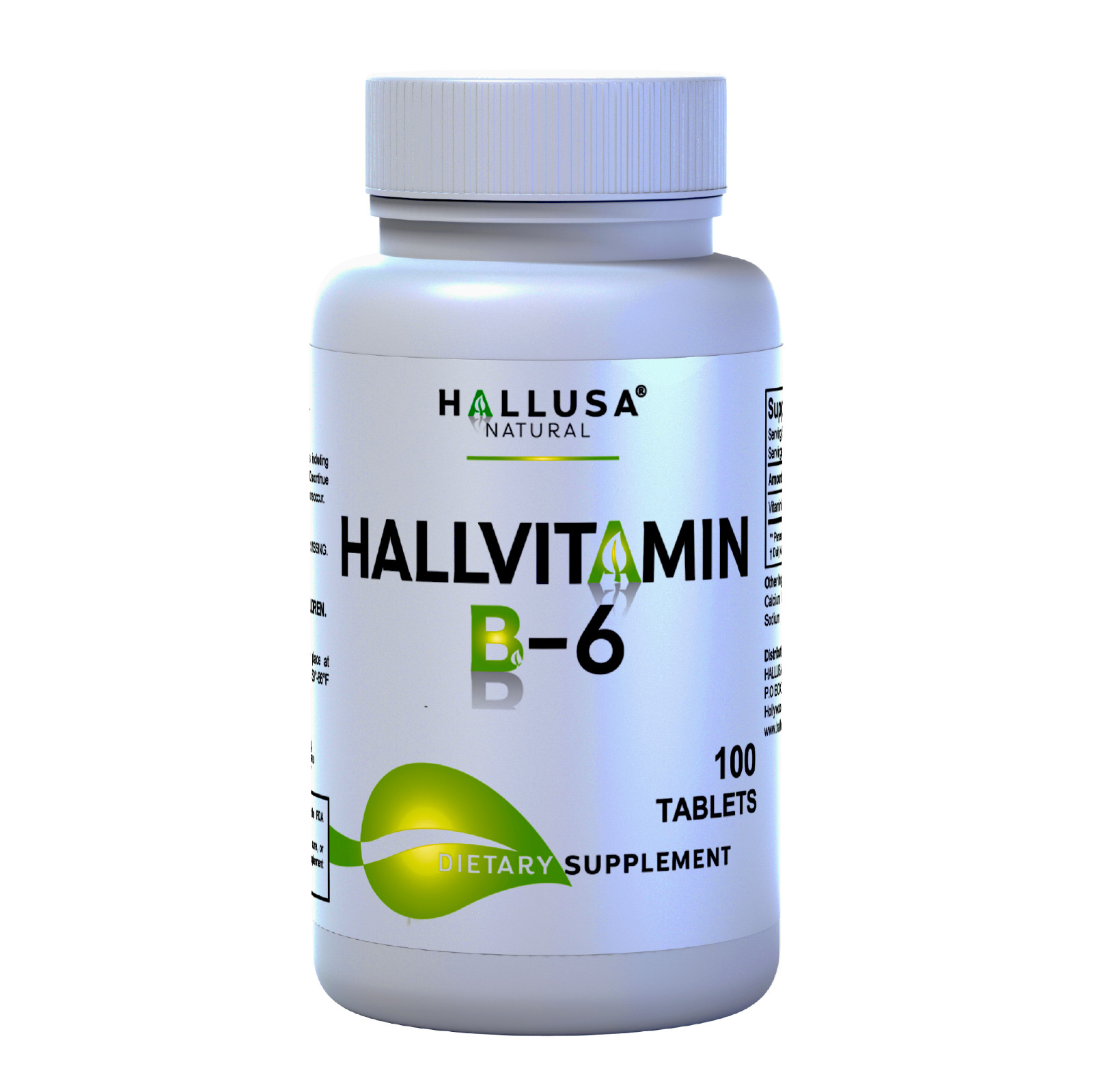 HallVitamin B-6 100 mg – Natural Energy Supplement – Supports Overall Health