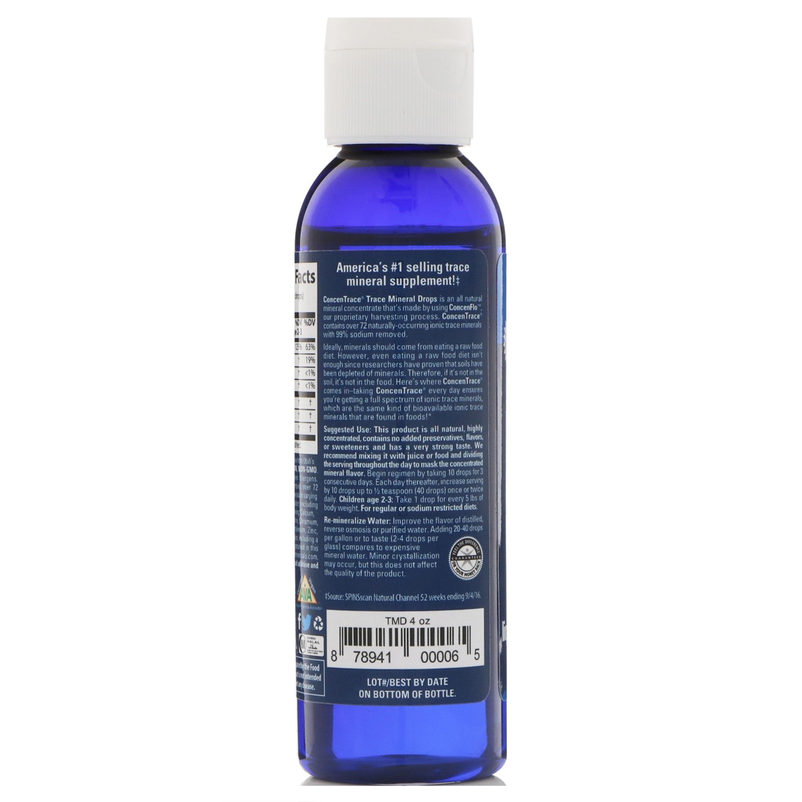 ConcenTrace, Trace Mineral Drops, 4 fl oz (118 ml)