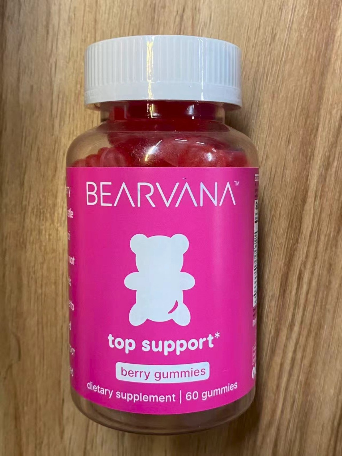 BEARVANA Support Gummies – Herbal Blend for Women, Berry, 60ct