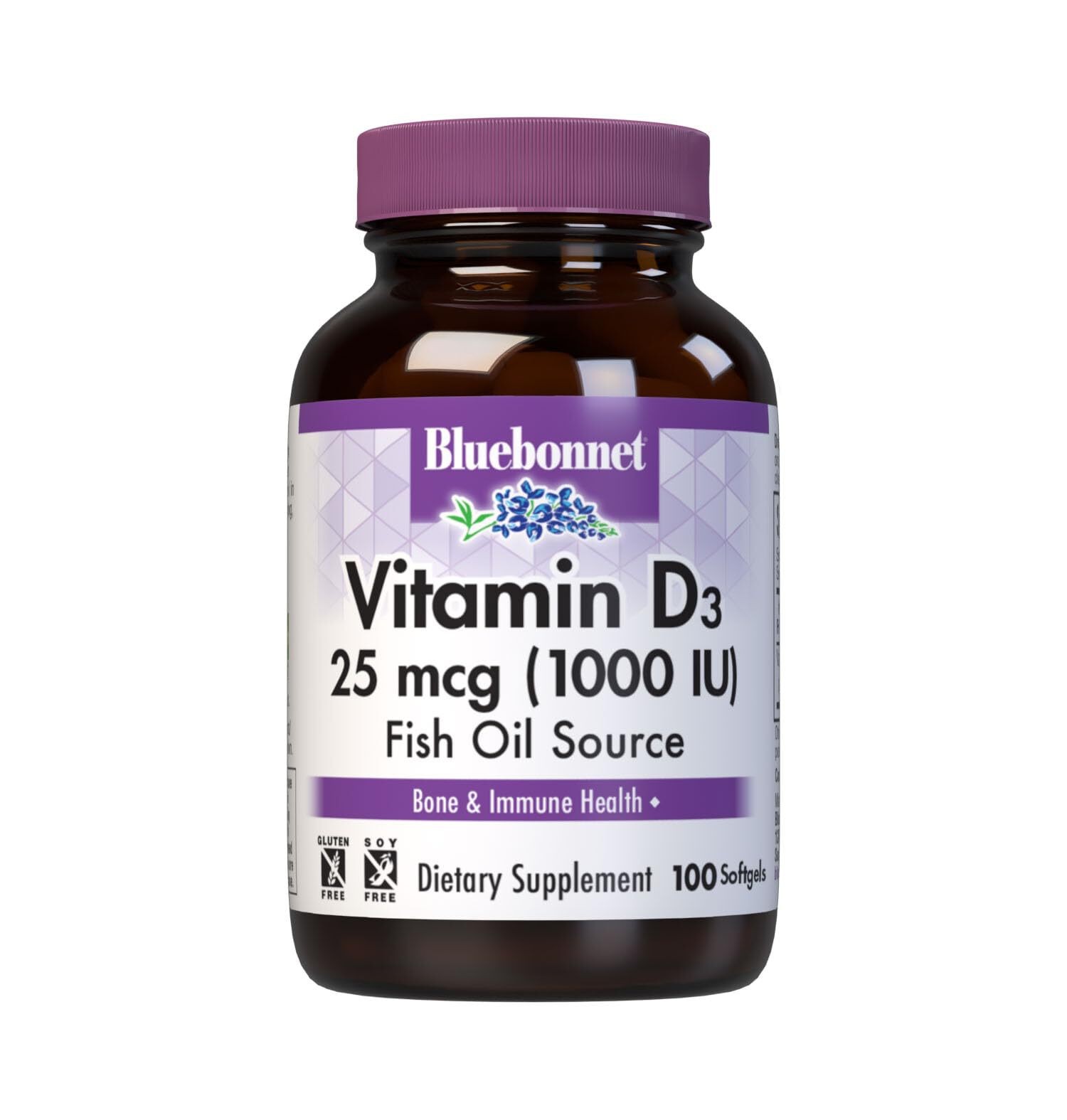 9/27 Bluebonnet Nutrition Vitamin D3 1000 IU Softgels, Aids in Muscle and Skelet