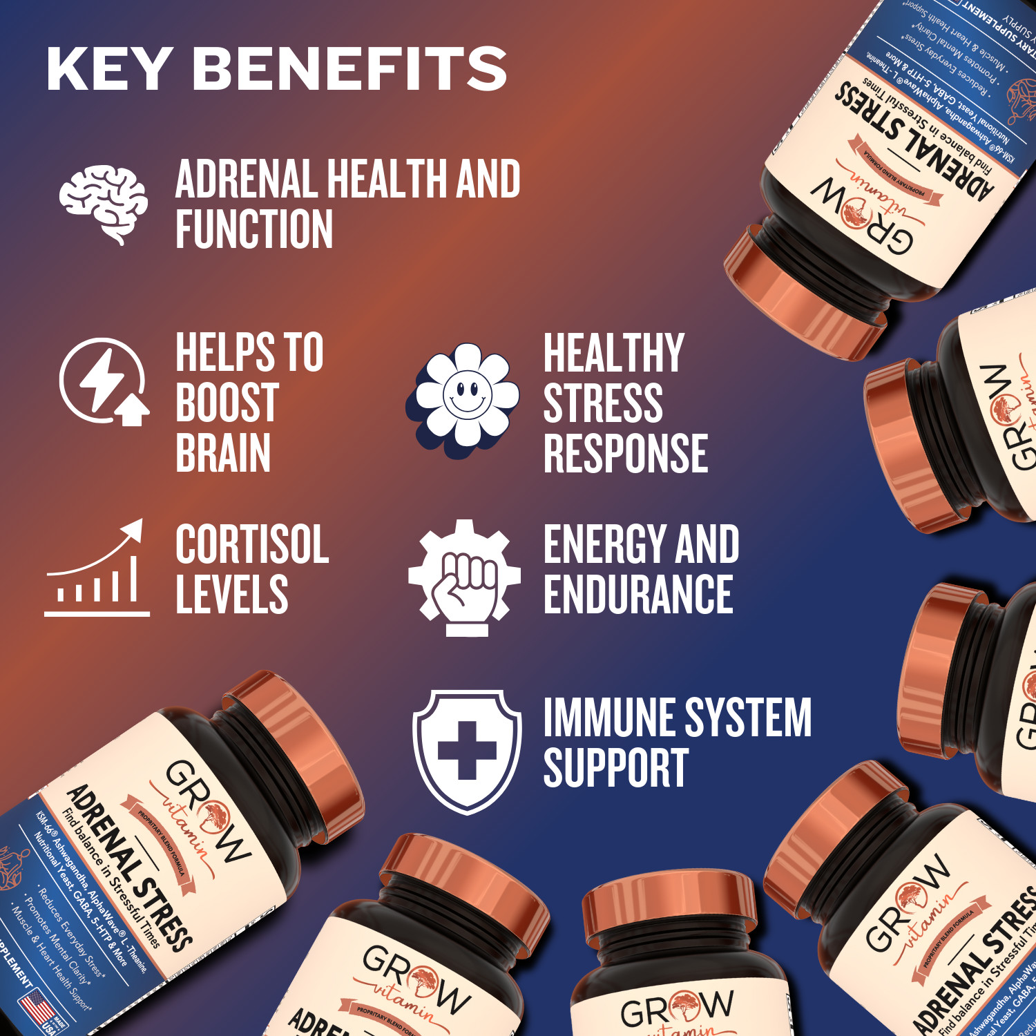 Berg’s Adrenal Stress Advanced Formula – Adrenal Support Supplements for Stress