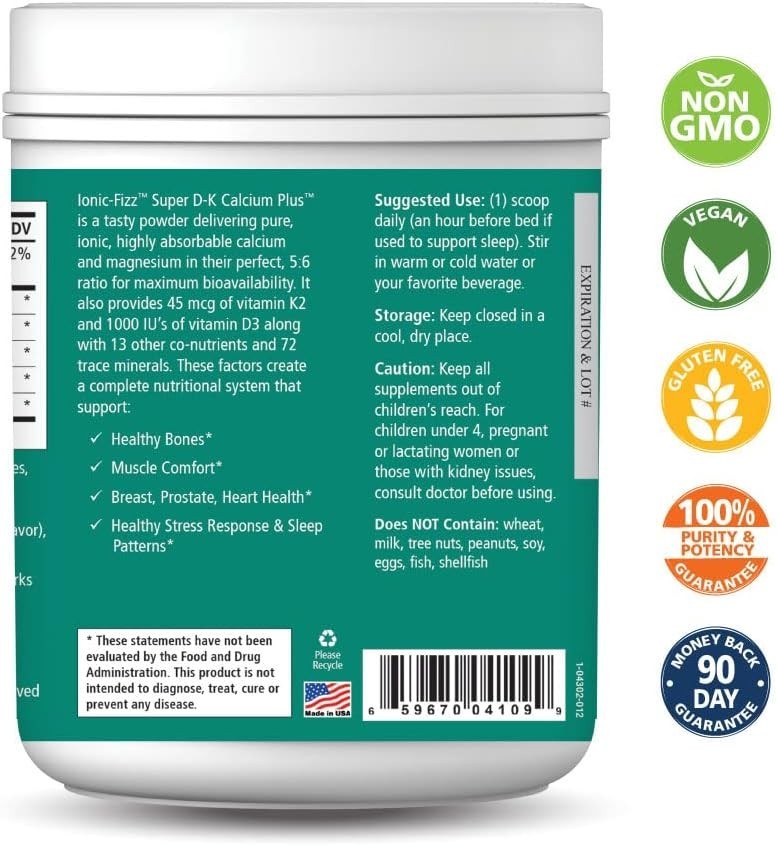 Pure Essence Ionic-Fizz Super D-K Calcium Plus Raspberry-Lemonade 420 grams