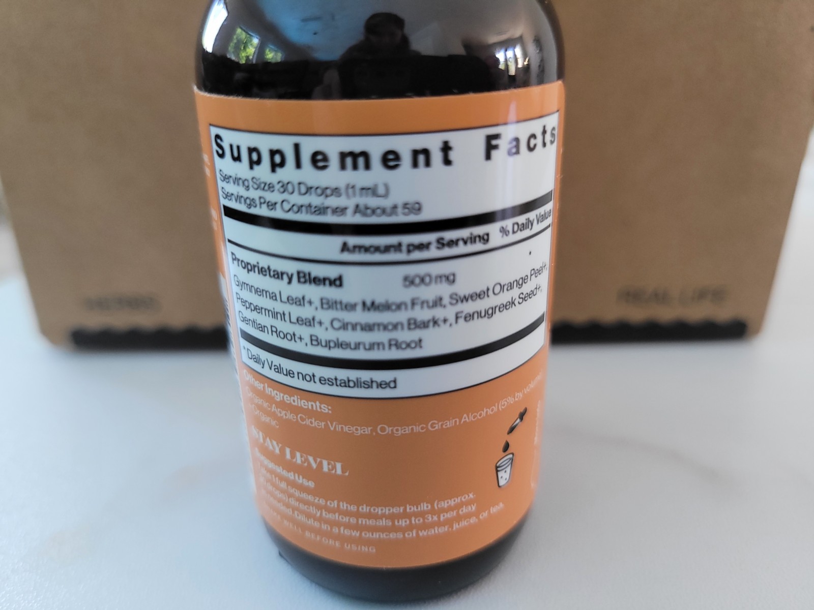 Organic Olivia GlucoBitters Supplement 2 fl.oz, Exp.11/2026, New