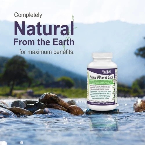 Vital Earth Minerals Humic Minerals Capsules 70+ Trace Minerals with Natural…