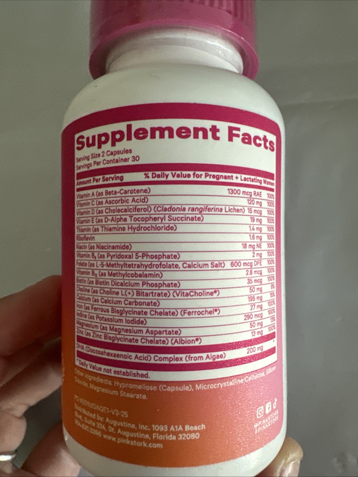 Pinkstork Total Prenatal DHA, Berry Scented