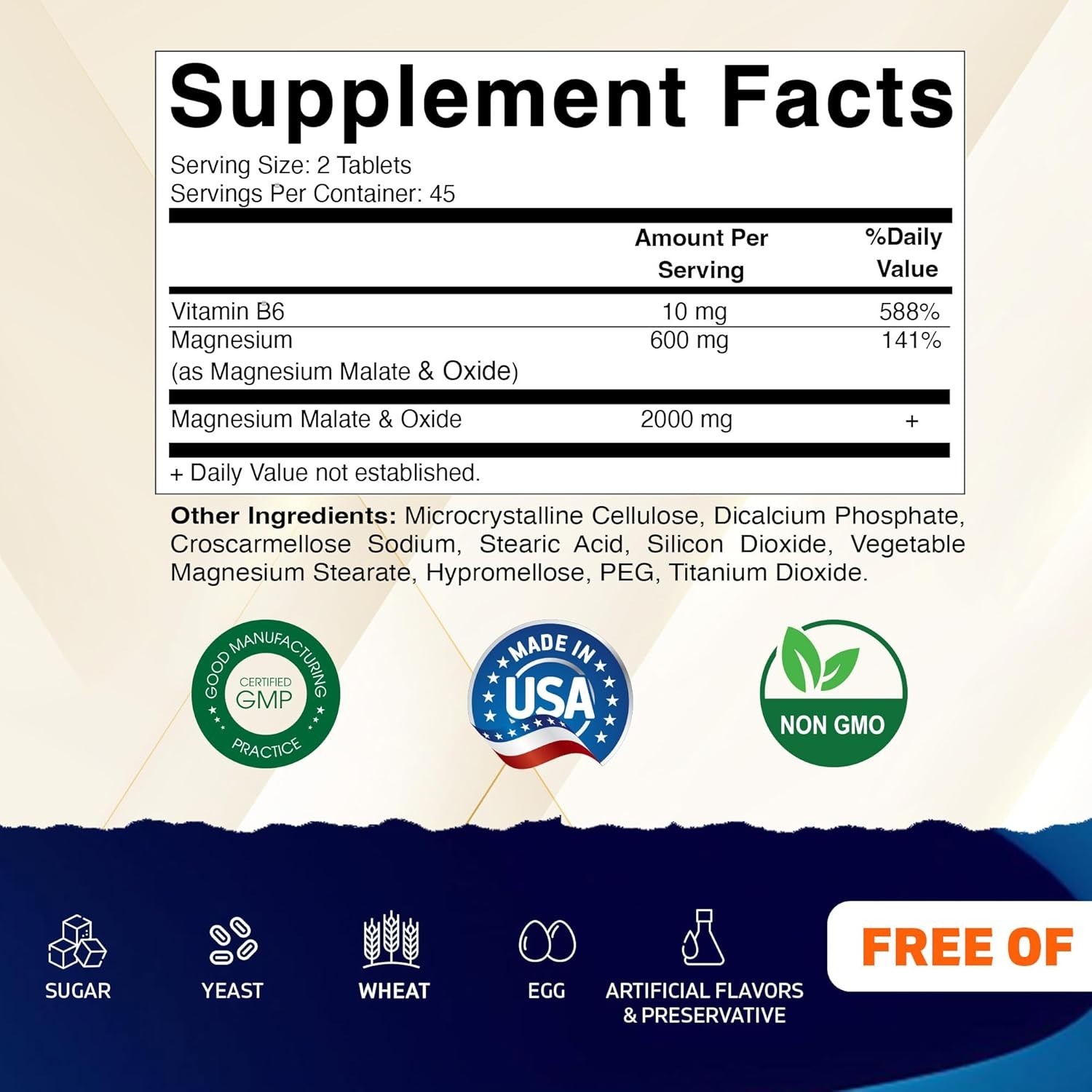 Magnesium Malate 2000mg Capsules – Muscle Support, Energy & Daily Wellness