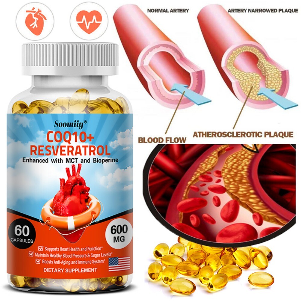 Soomiig CoQ10 300 mg. 30/60 Capsules Heart Health Energy