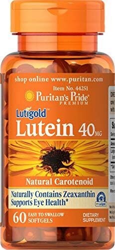 Puritan’s Pride Premium Lutigold™ Lutein Carotenoid 40 mg with Zeaxanthin for