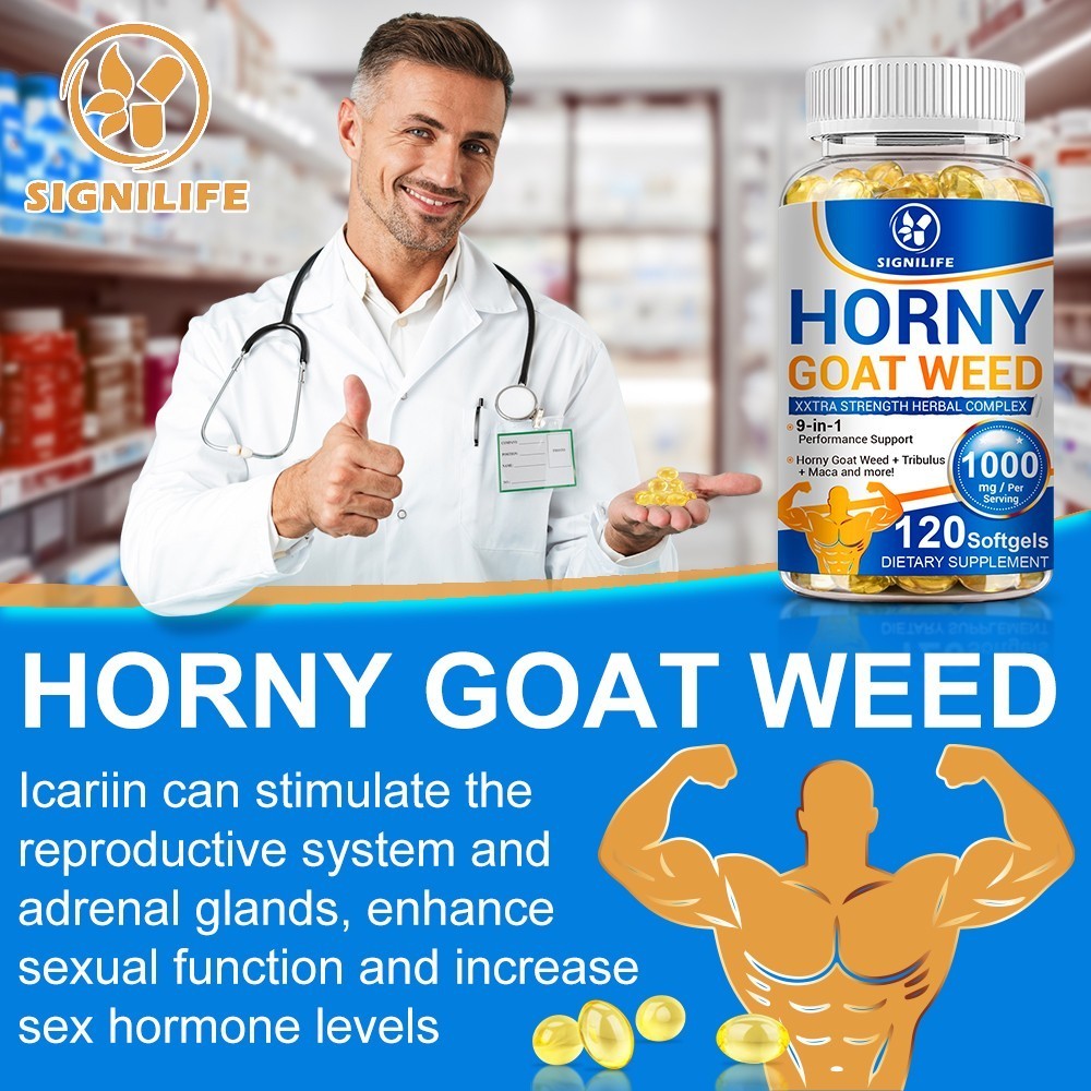 STRENGTH Horny Goat Weed Extract W/ Maca Root Powder, Saw Palmetto, L-Arginine