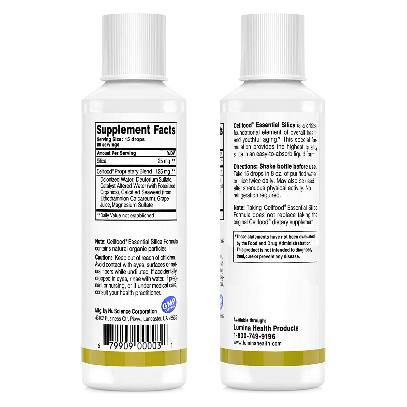 Cellfood Silica Formula 4 oz Fresh Made In USA Free Shipping