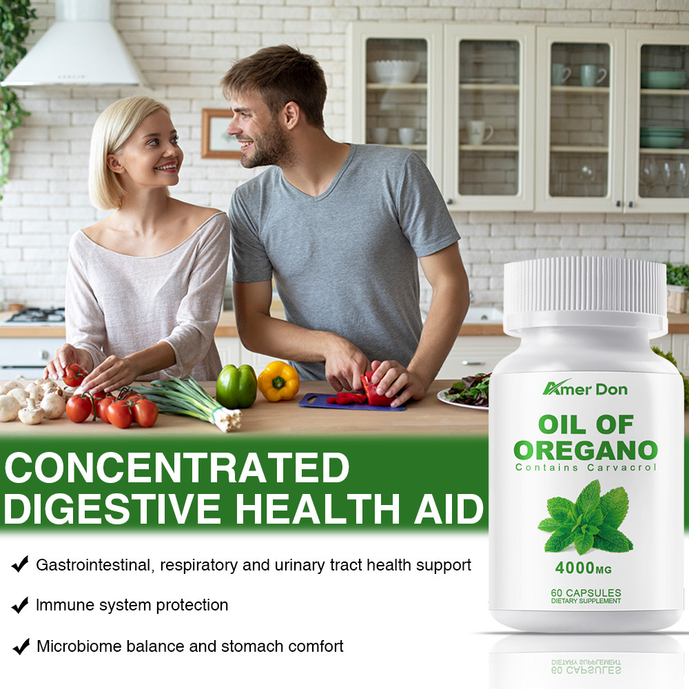 Oregano pills 4000mg immune support , fungus away Capsules Contains Carvacrol