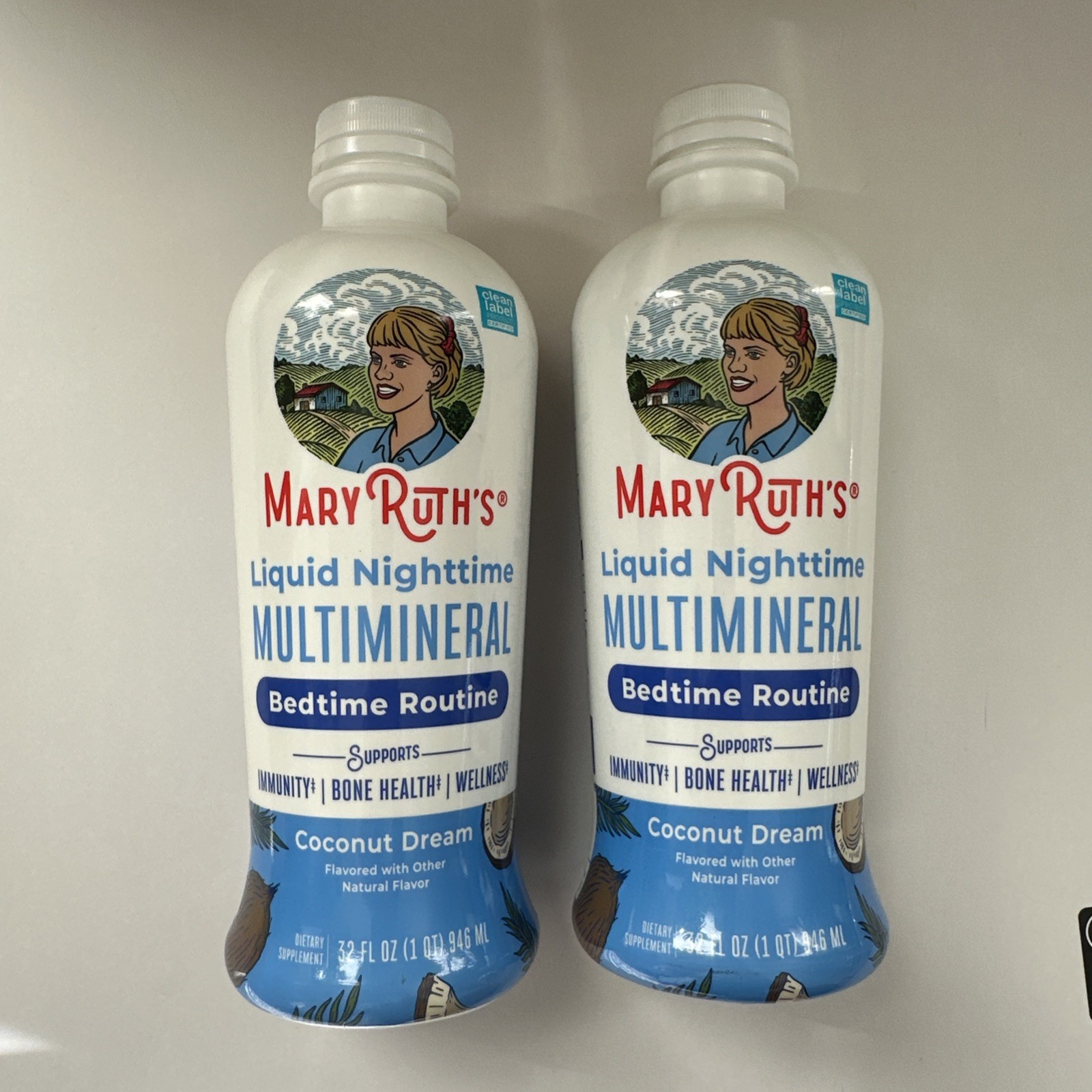 (2) Mary Ruth’s Liquid Nighttime Multimineral Bedtime Routine 30fl Oz Exp. 11/27