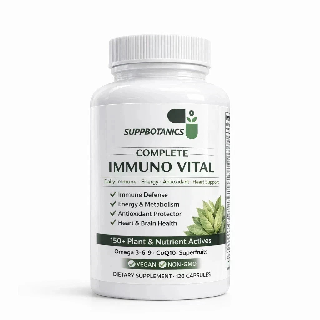 5 Pack SuppBotanics Immuno Vital Immune Support 150+ Nutrients 120 Caps