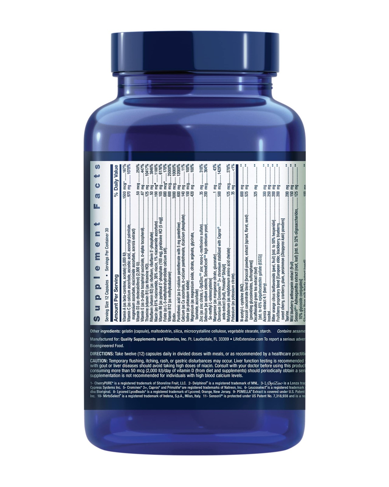 Life Extension Mix Capsules – No Copper, High Potency, Advanced Vitamin & Minera