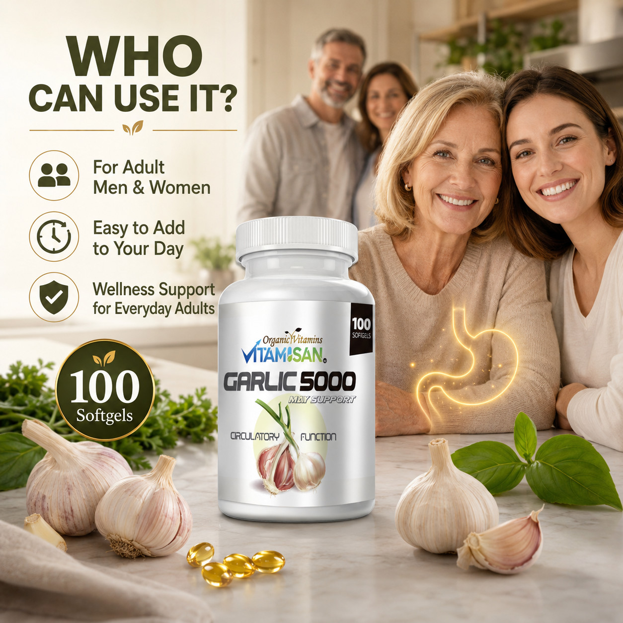 200 garlic sofgels 5000 organic vitamins health capsules Aged Extract pills ajo