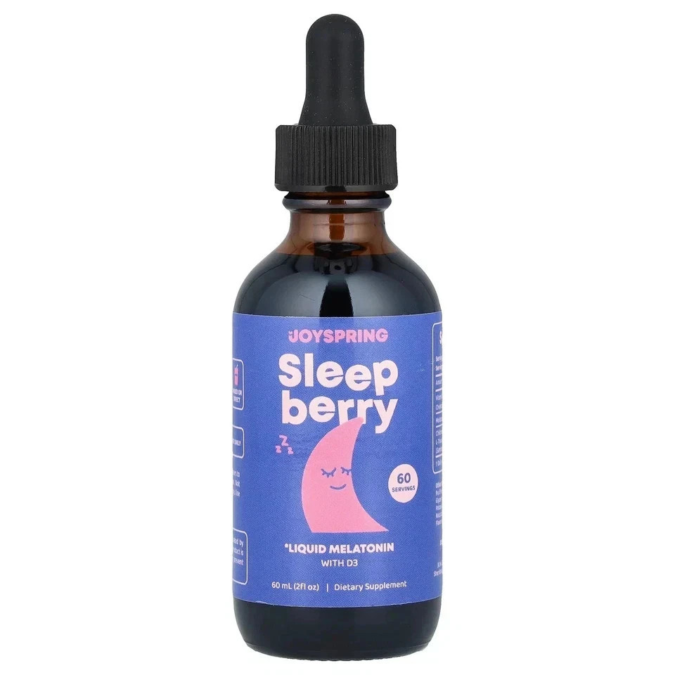 Joyspring sleep berry liquid melatonin features D3 30ml 1 fl oz FREE SHIPPING