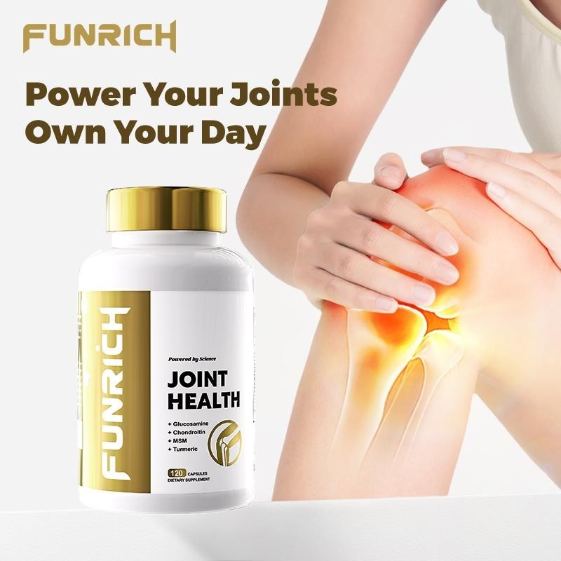 2 BOTTLES-FUNRICH Joint Health Supplement–Glucosamine, Chondroitin, MSM&Turmeric