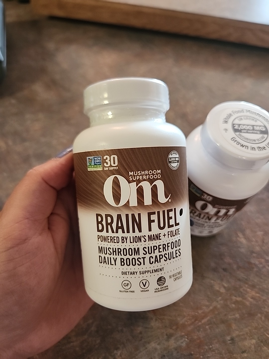 OM MUSHROOM SUPERFOOD Brain Fuel Mushroom Powder Capsules Superfood Supplemen…