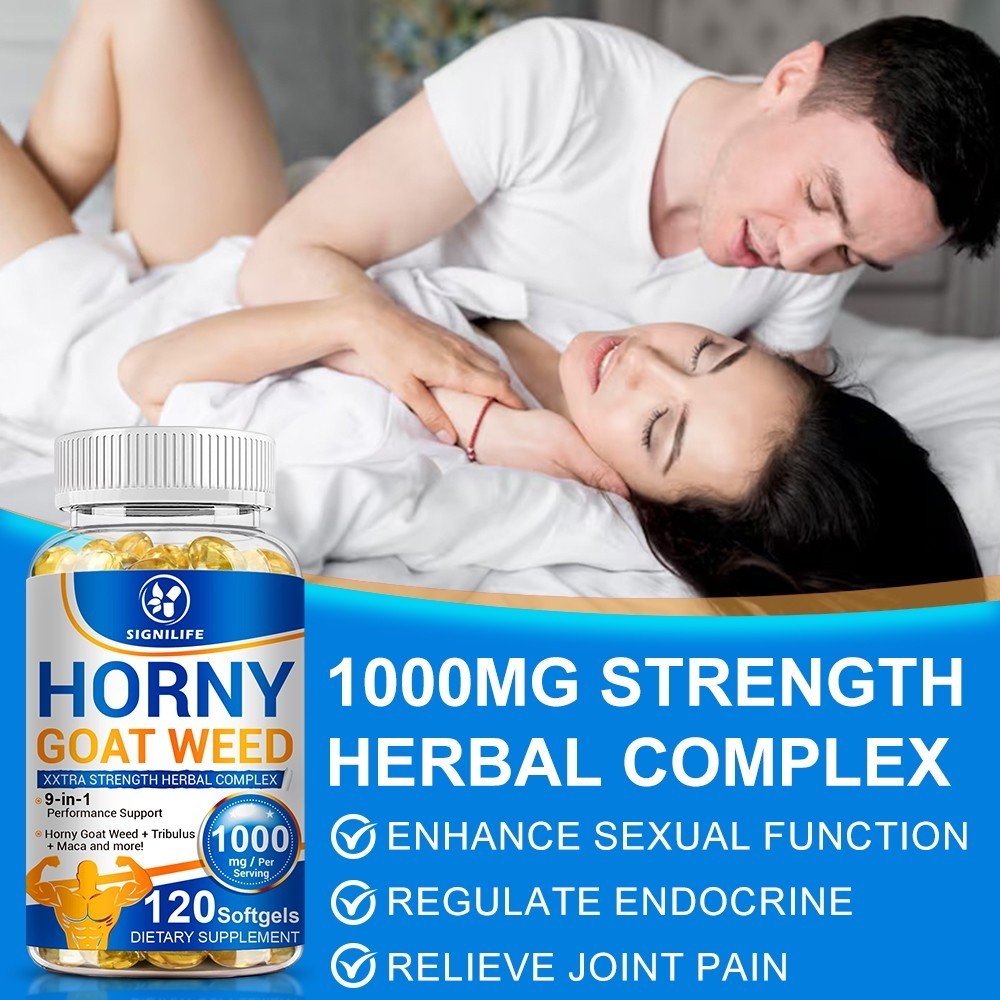 STRENGTH Horny Goat Weed Extract W/ Maca Root Powder, Saw Palmetto, L-Arginine-