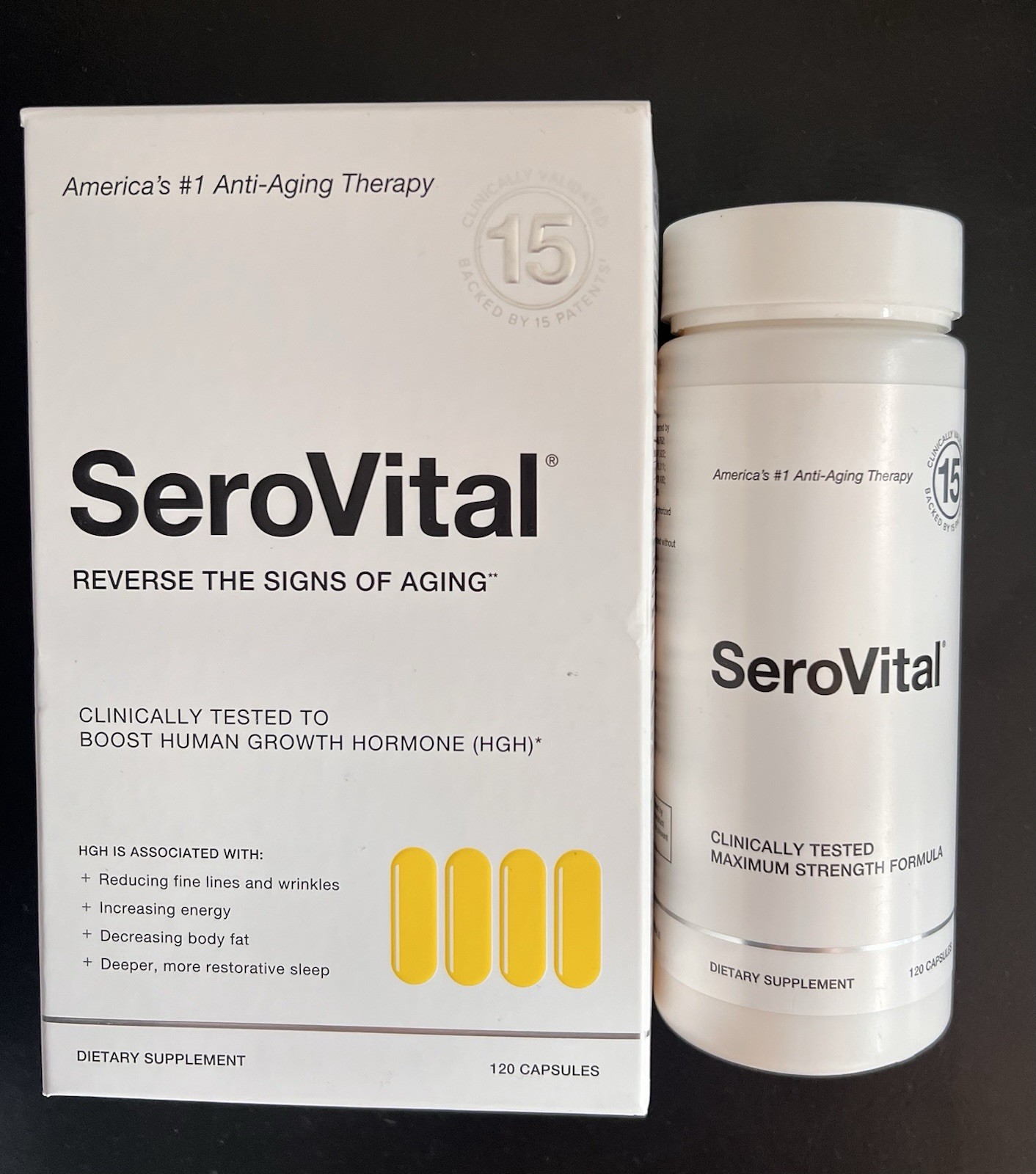 SeroVital Advanced Anti-Aging 120 Capsules Dietary Supplement – 1 Month Supply