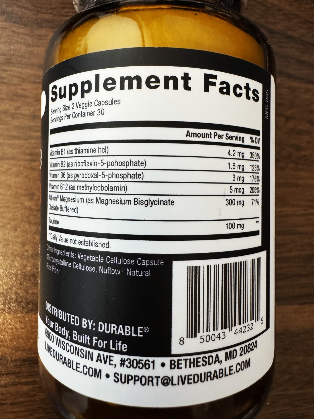 NEW- DURABLE Mag Complex, 60 Capsules