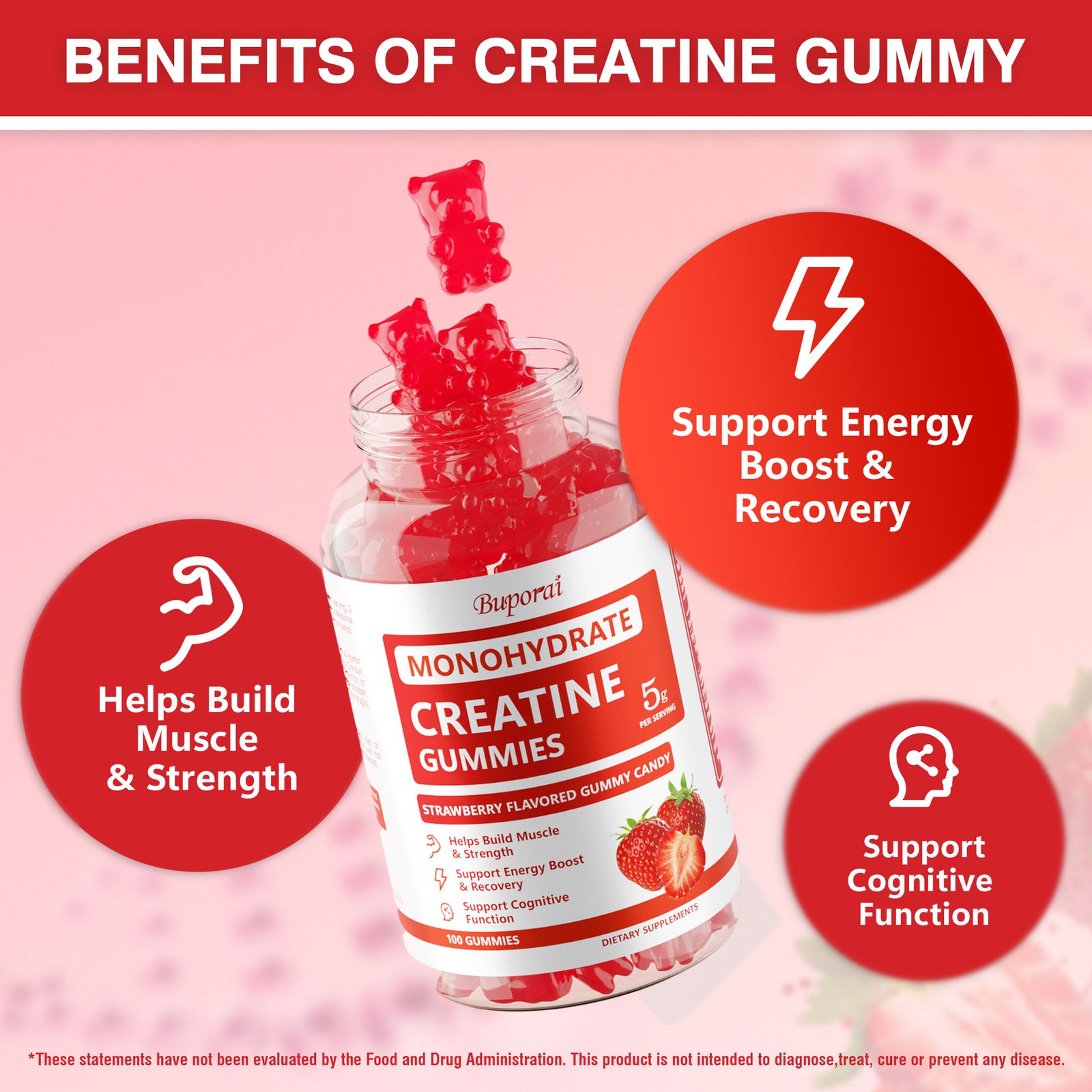 Creatine Monohydrate – Enhances Energy and Recovery, Improves Muscle Strength