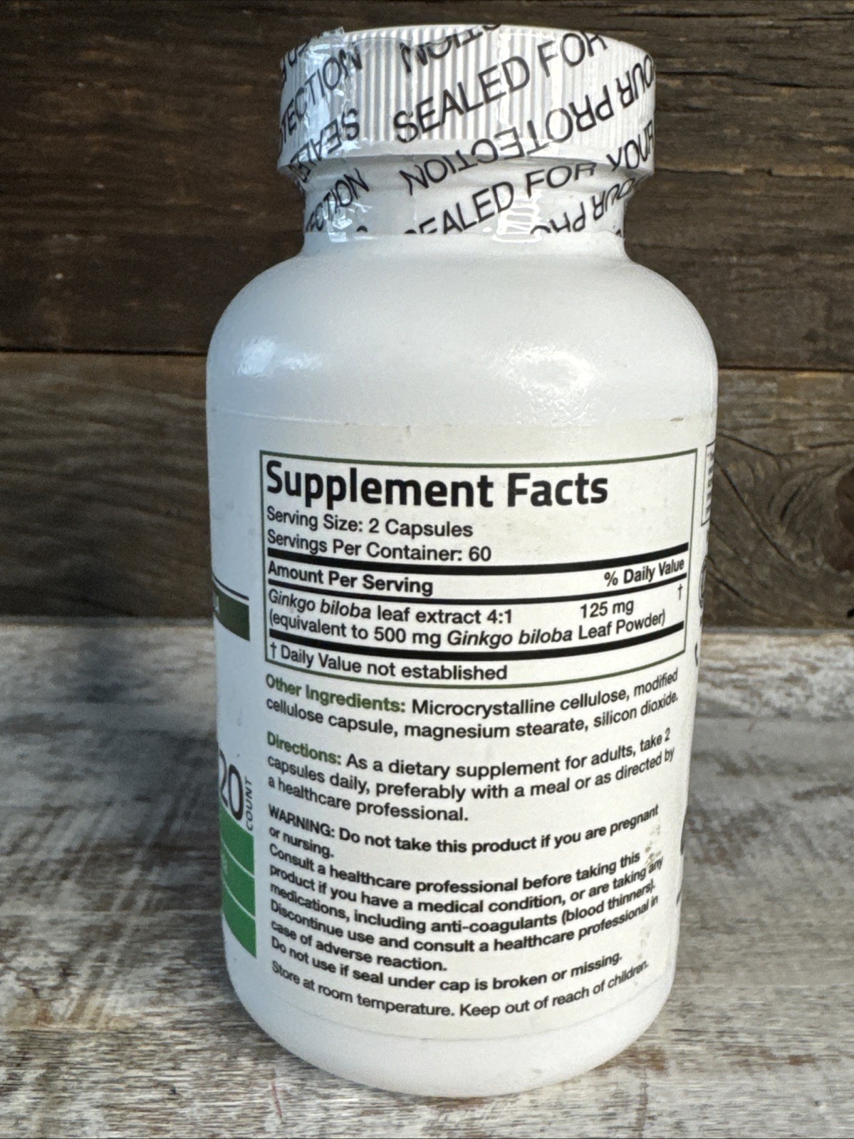 Bronson Ginkgo Biloba 120 Count Capsules | MSRP = $12.99