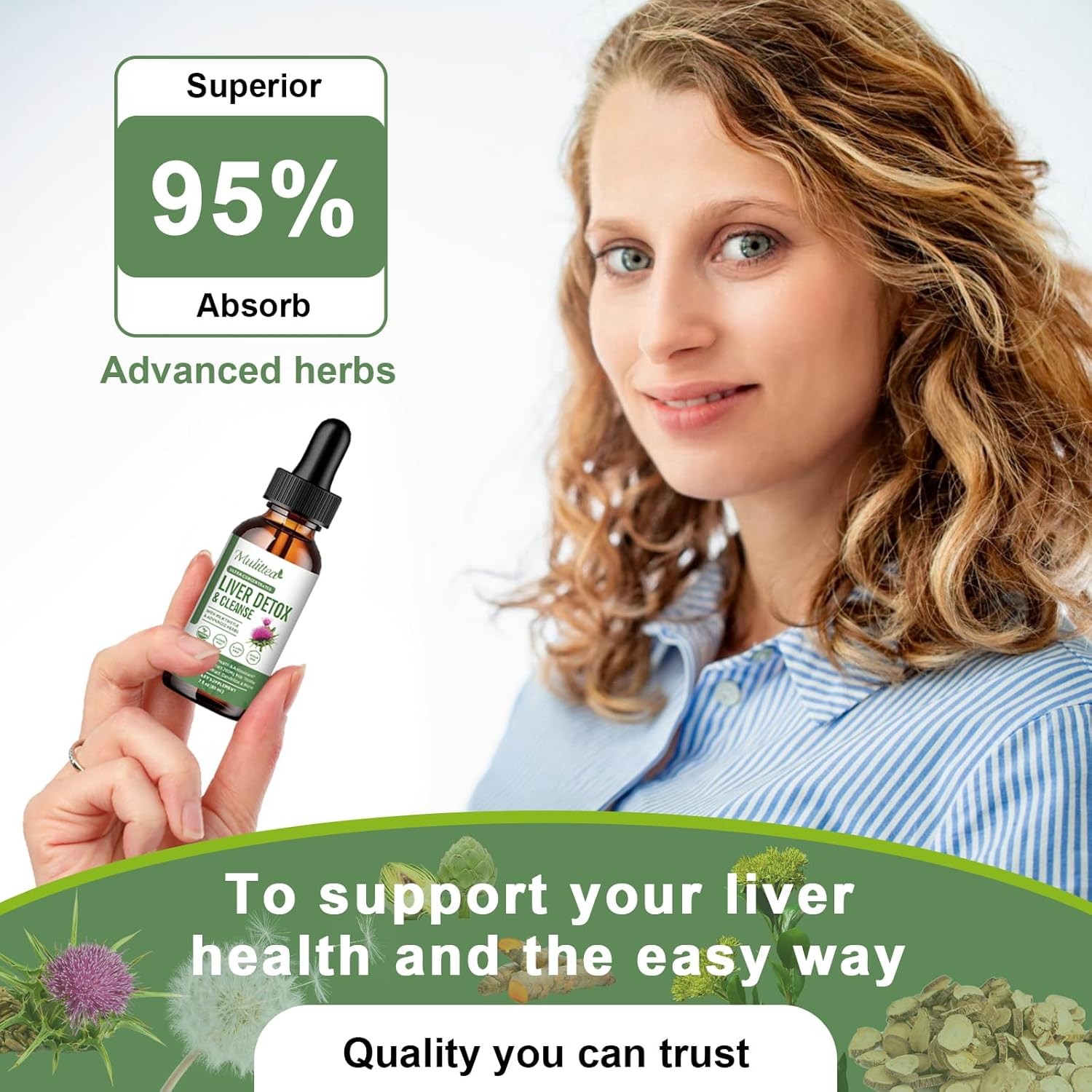 Milk Thistle Liquid Drop,Dandelion Root,Liver Cleanse Immune Support 60ml