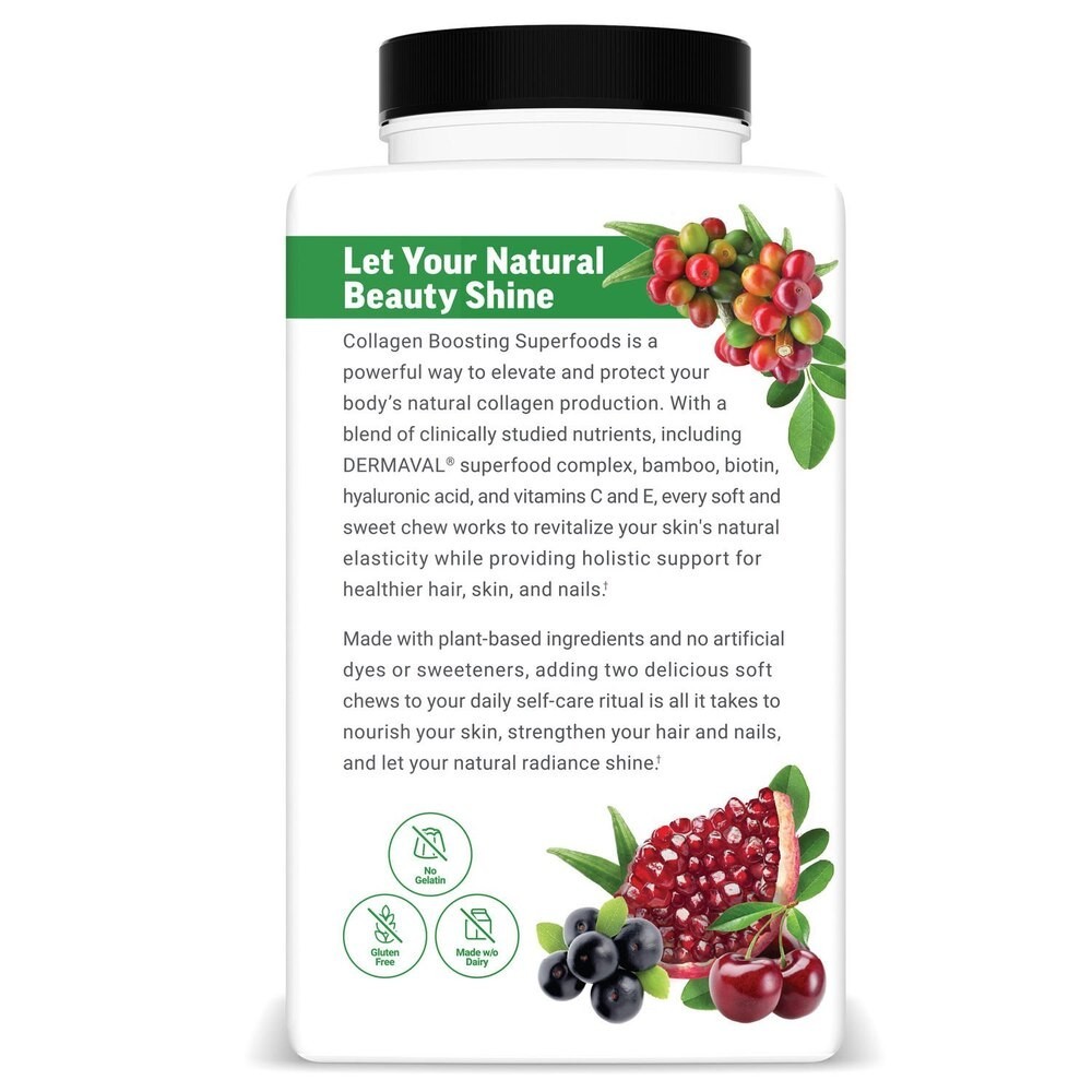 Collagen Boosting Superfoods, Tropical Fruit, 60 Soft Chews