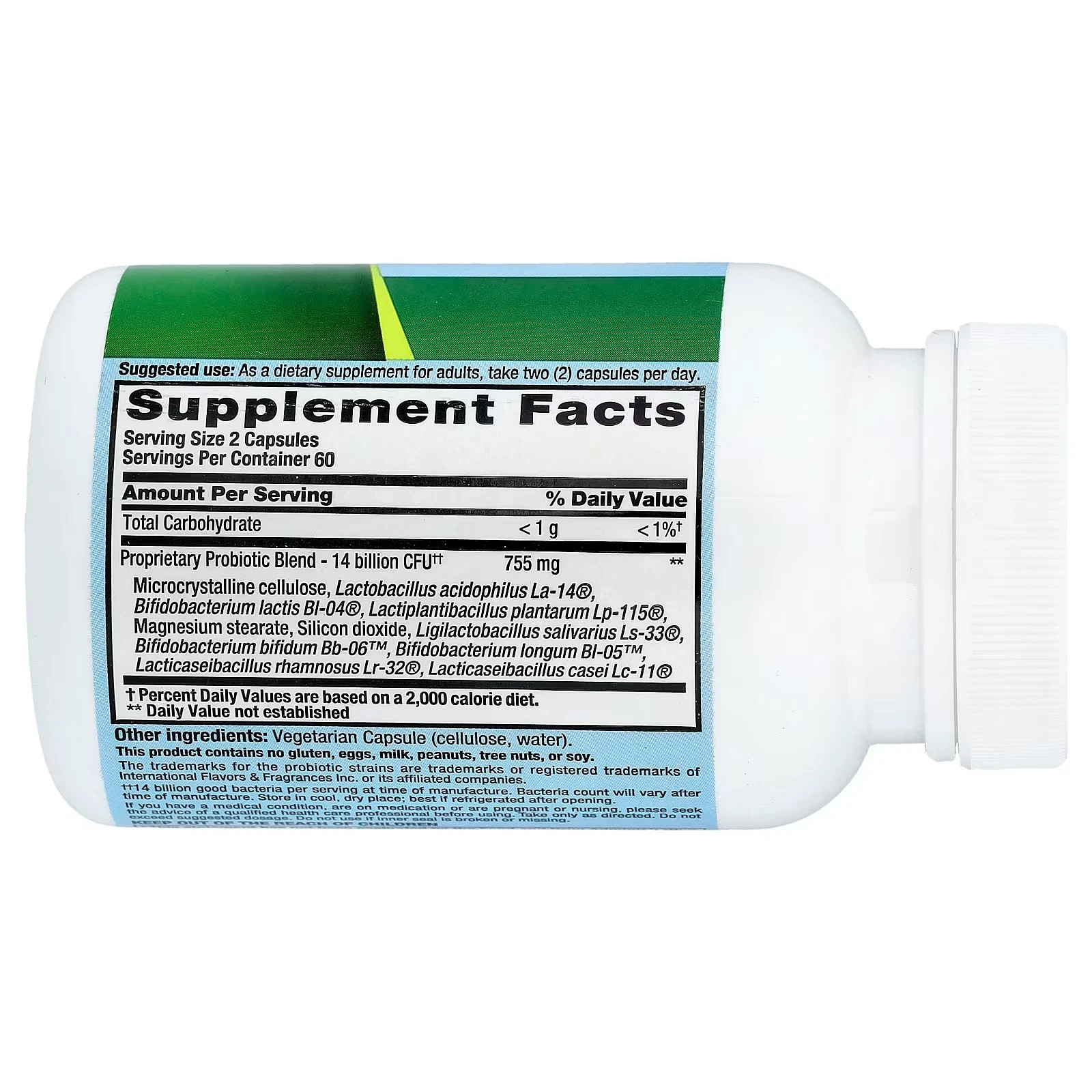 Nutrition Now PB 8 (14 Billion CFU) 120 Vcaps Each (Pack of 3)