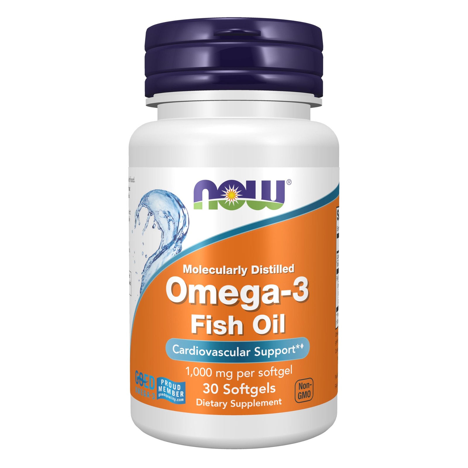 Supplements, Omega-3 180 EPA / 120 DHA, Molecularly Distilled, 30 Softgels