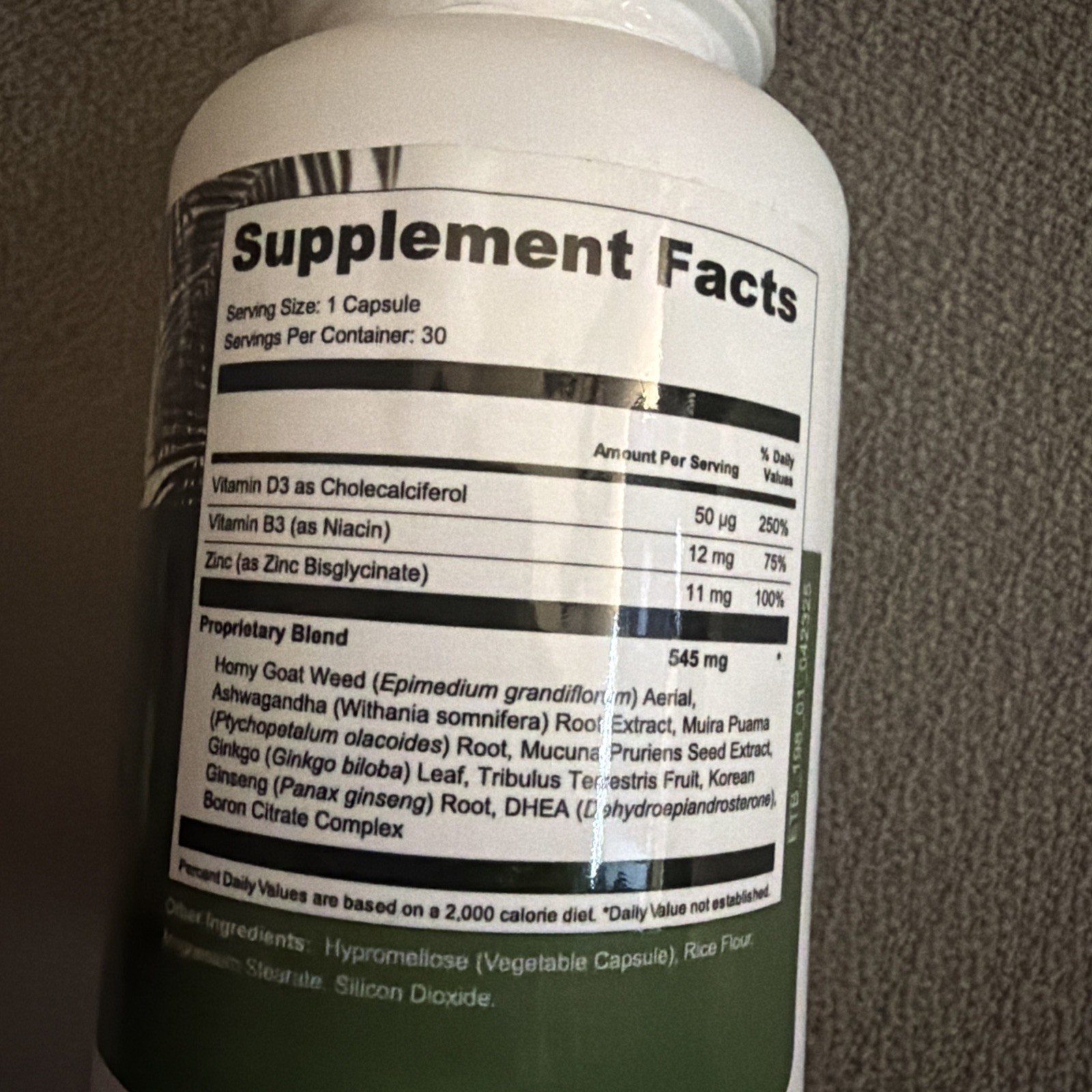 Tropical Rise Men Maximum Strength Pill Advanced Formula Supplement 30 Capsules