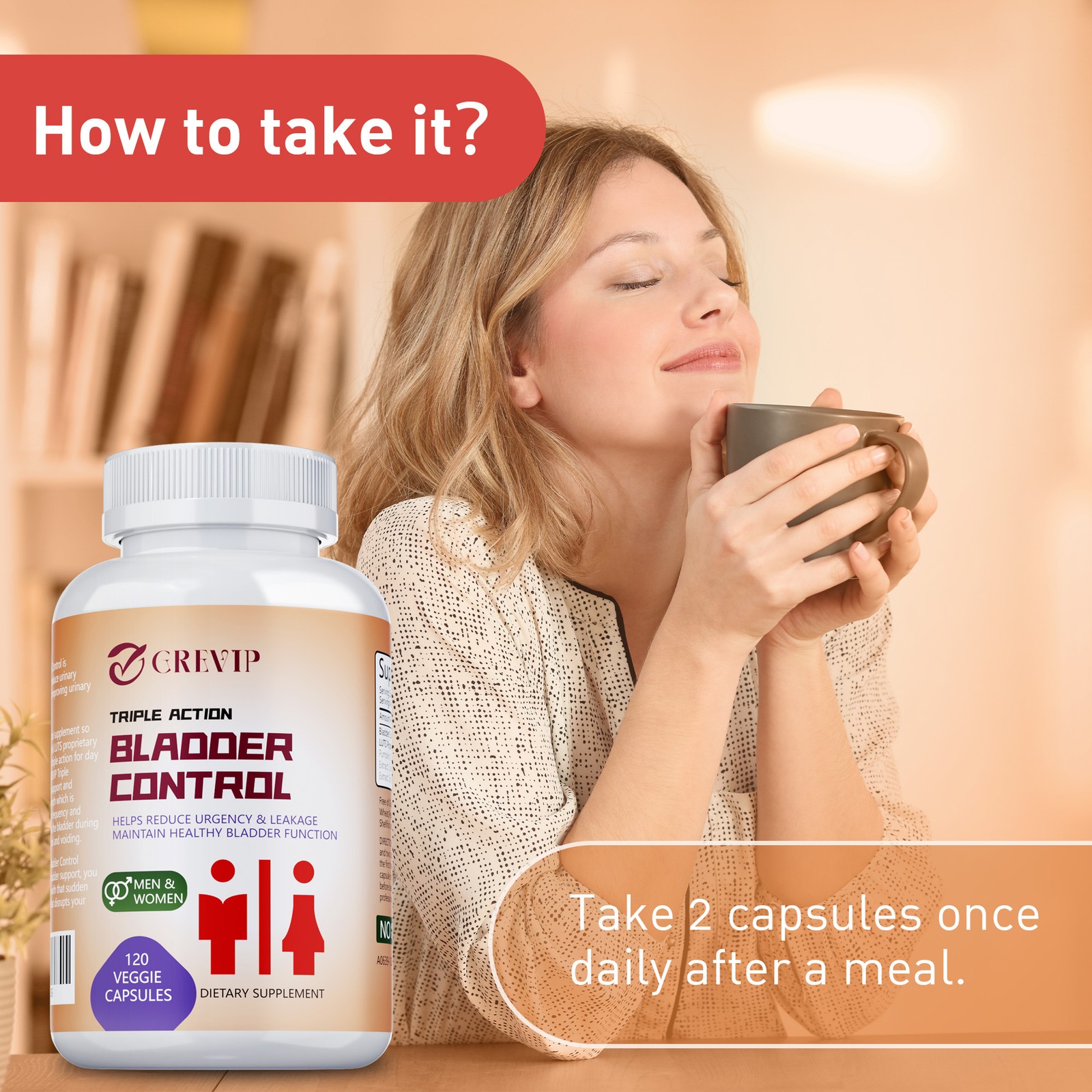Bladder Control Capsules – Improve Overactive Bladder Control, Prostate Health