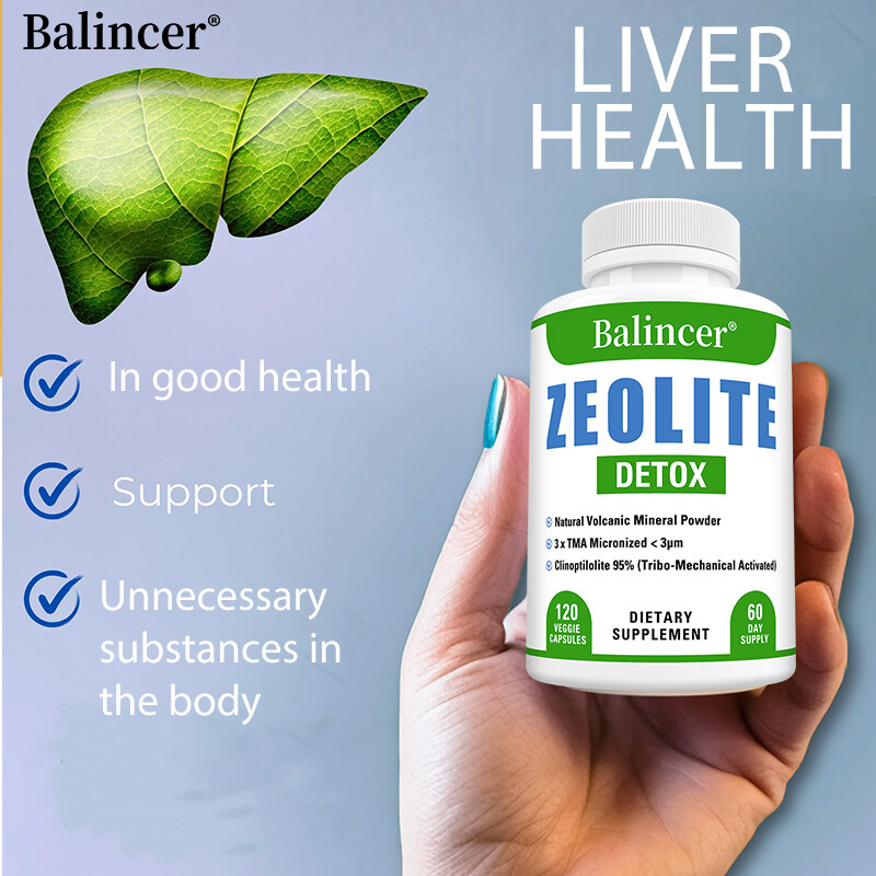 Zeolite Detox Immune System Boost Enhance Nutrient Absorption 120 Capsules US