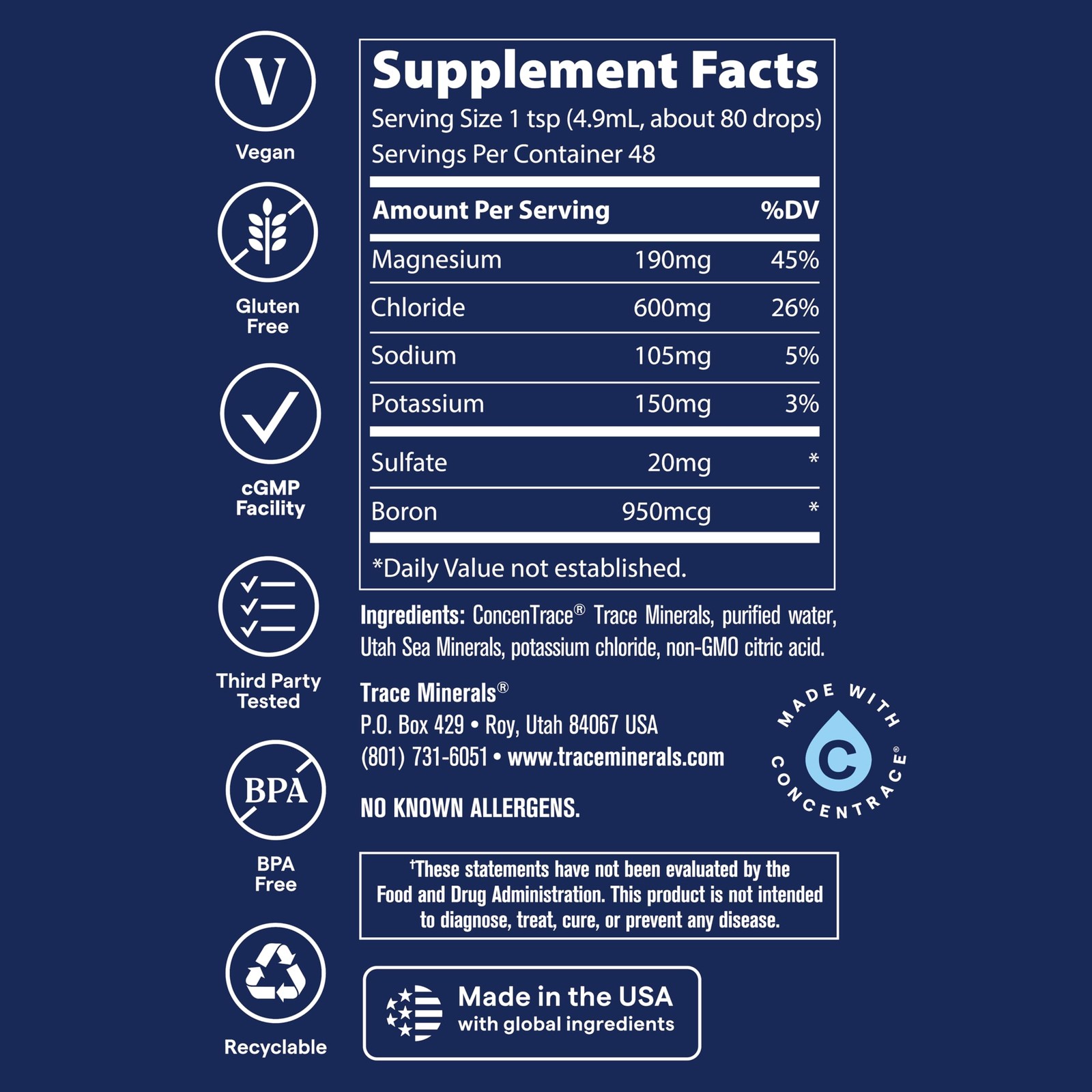 Trace Minerals 40,000 Volts – Supports Hydration, Energy, Muscles, Stamina, and