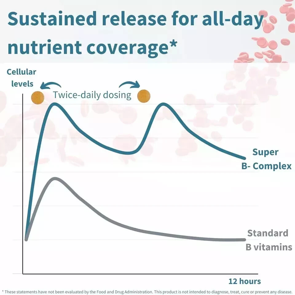 Super B-Complex – Methylated Sustained Release Clean Label B Complex with Met…