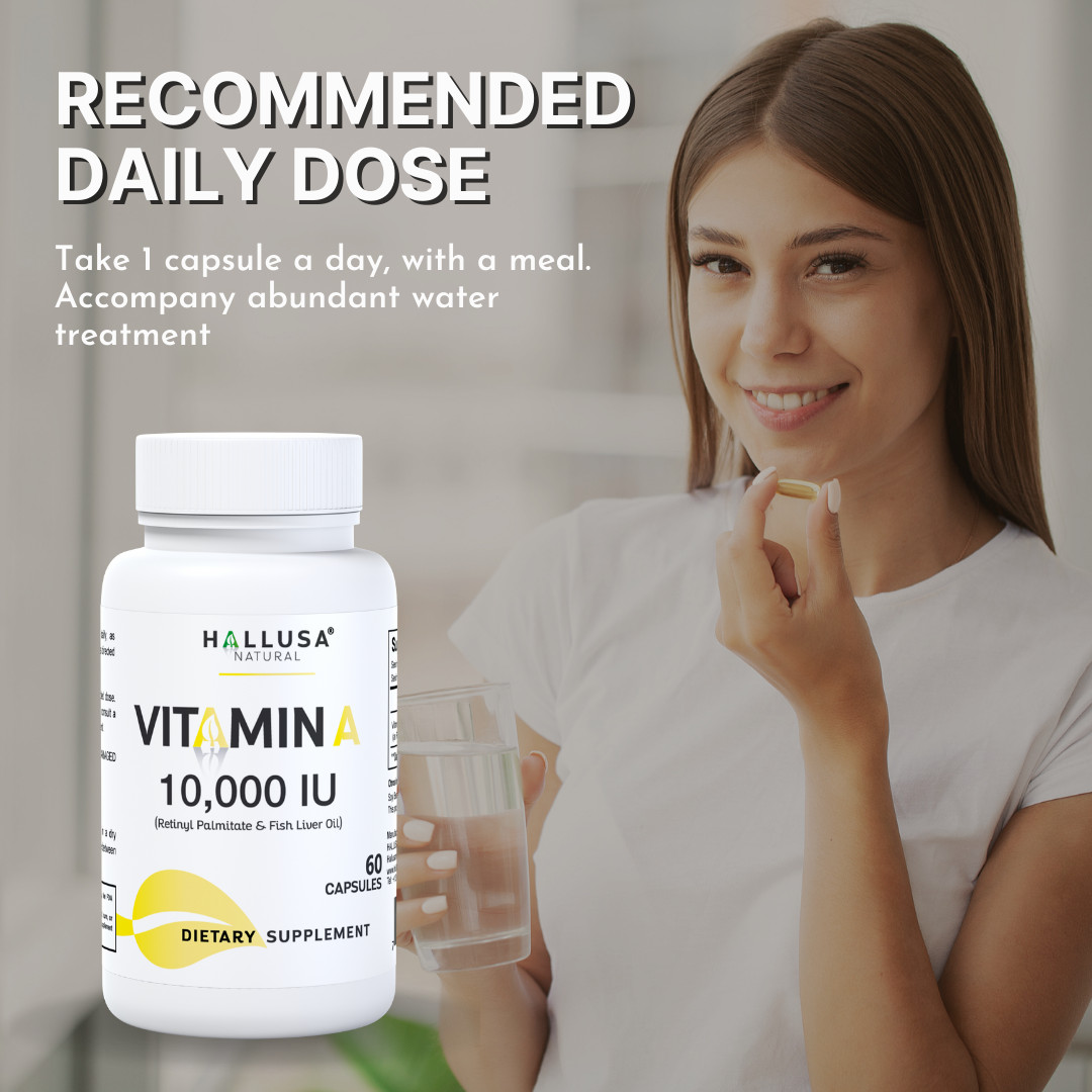 VITAMIN A – Vision & Immune Support – Eye Strain – Essential Nutrient – 60 Cap