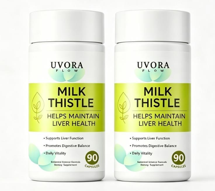 2PCS Uvora Milk Thistle Detox high-quality Herbal Supplement With Milk Thistl…