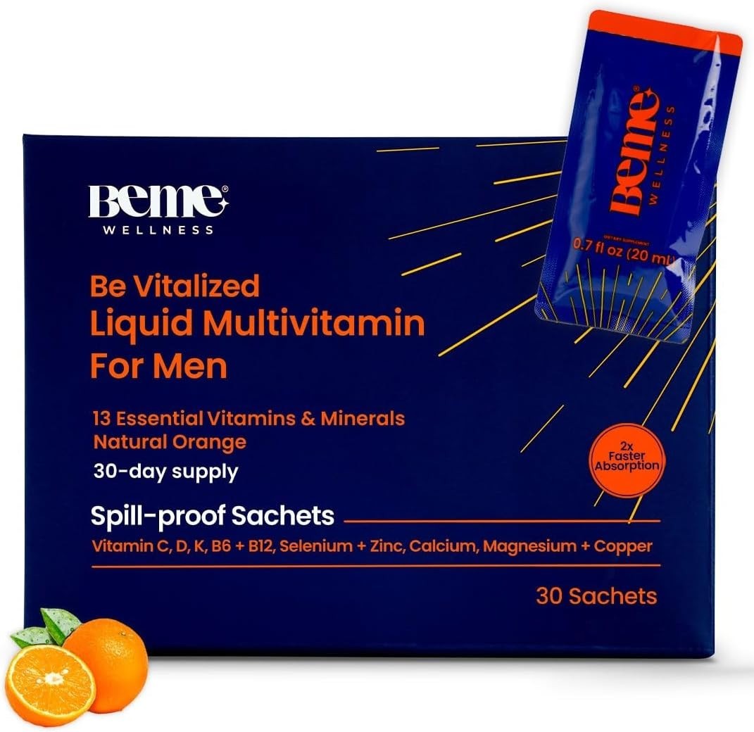 BeMe Wellness Drinkable Liquid Multivitamin for Men – 30 Sachets