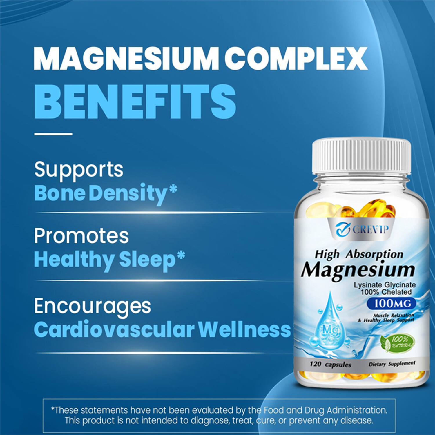 High Absorption Magnesium – Promote Muscle Relaxation, Support Overall Comfort