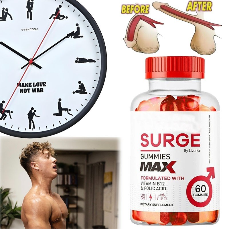 Improved Vital Surge Male Gummies Maximum Strength Vital Surge Advanced Formula