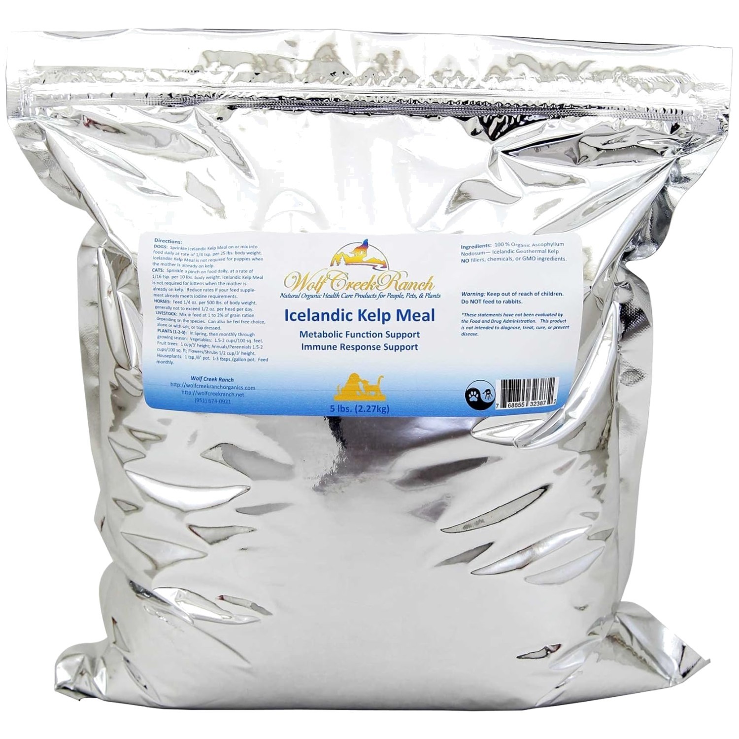 Icelandic Kelp Meal for Pets & Livestock 5lbs