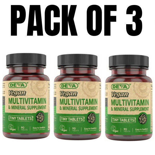 DEVA Vegan Tiny Tablets Multivitamin 90 Tablets (Pack of 3)