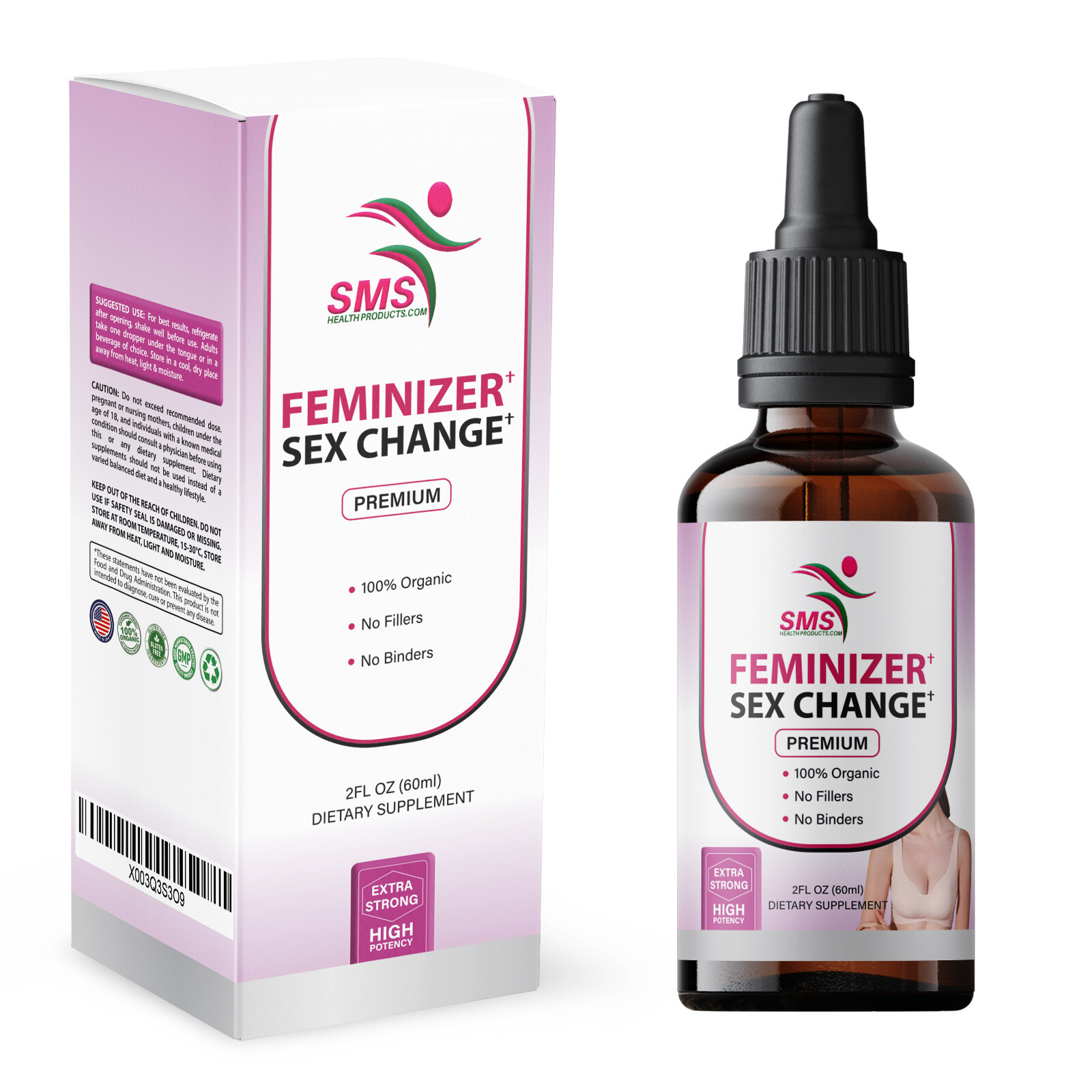 Pueraria Mirifica Breast Butt Female Body Liquid Tincture Herbal Drops 6 Floz