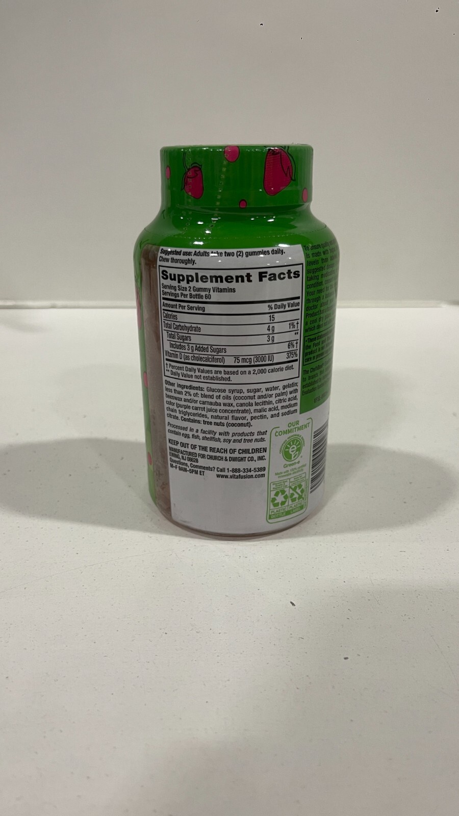 2X Vitafusion D3 Extra Strength 75mcg Gummies – 120 Ct – Gluten Free