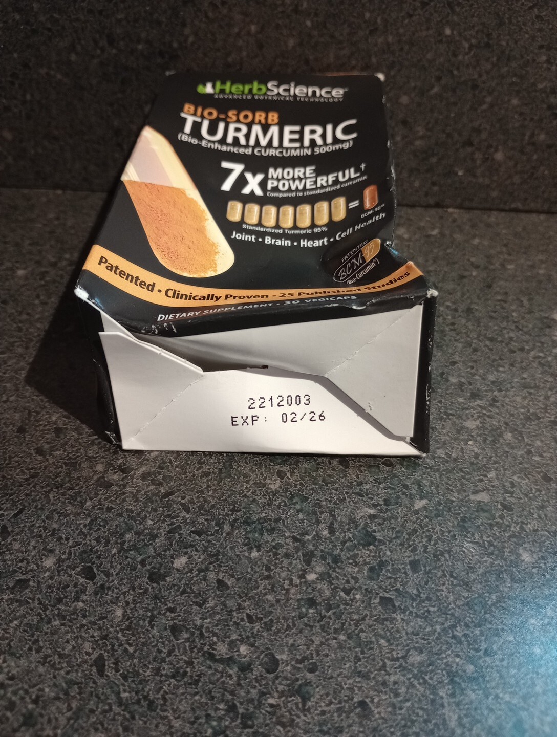 Herb Science Bio-Sorb Turmeric (Bio-Enhanced Curcumin 500mg) 30
