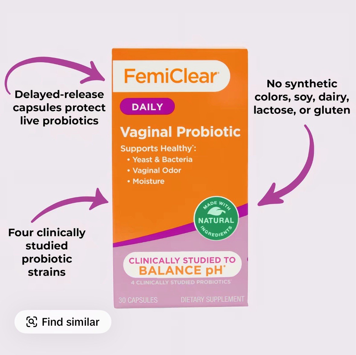 Daily Vaginal Probiotic Femiclear NEW