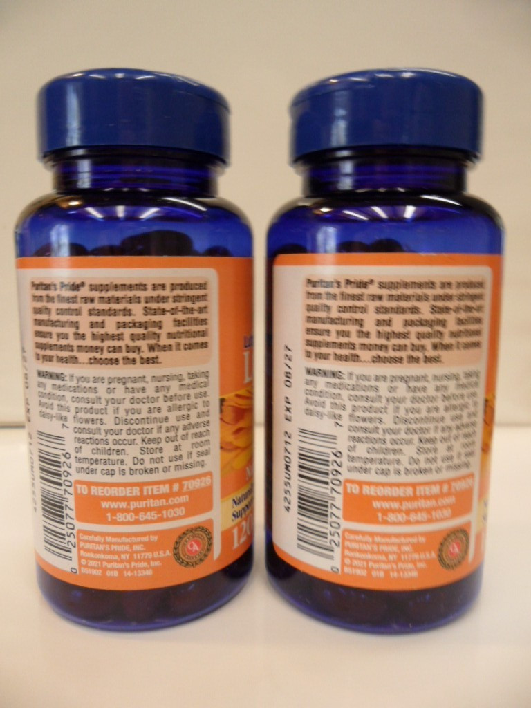 Lutein 40 mg with Zeaxanthin 120 Softgels (2 Btls.) Supports Eye Health