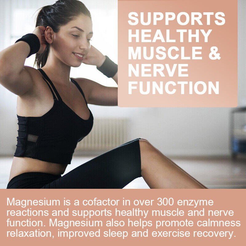 Triple Magnesium 300mg Complex Supplement Anti Anxiety,Stress Relief Supplement