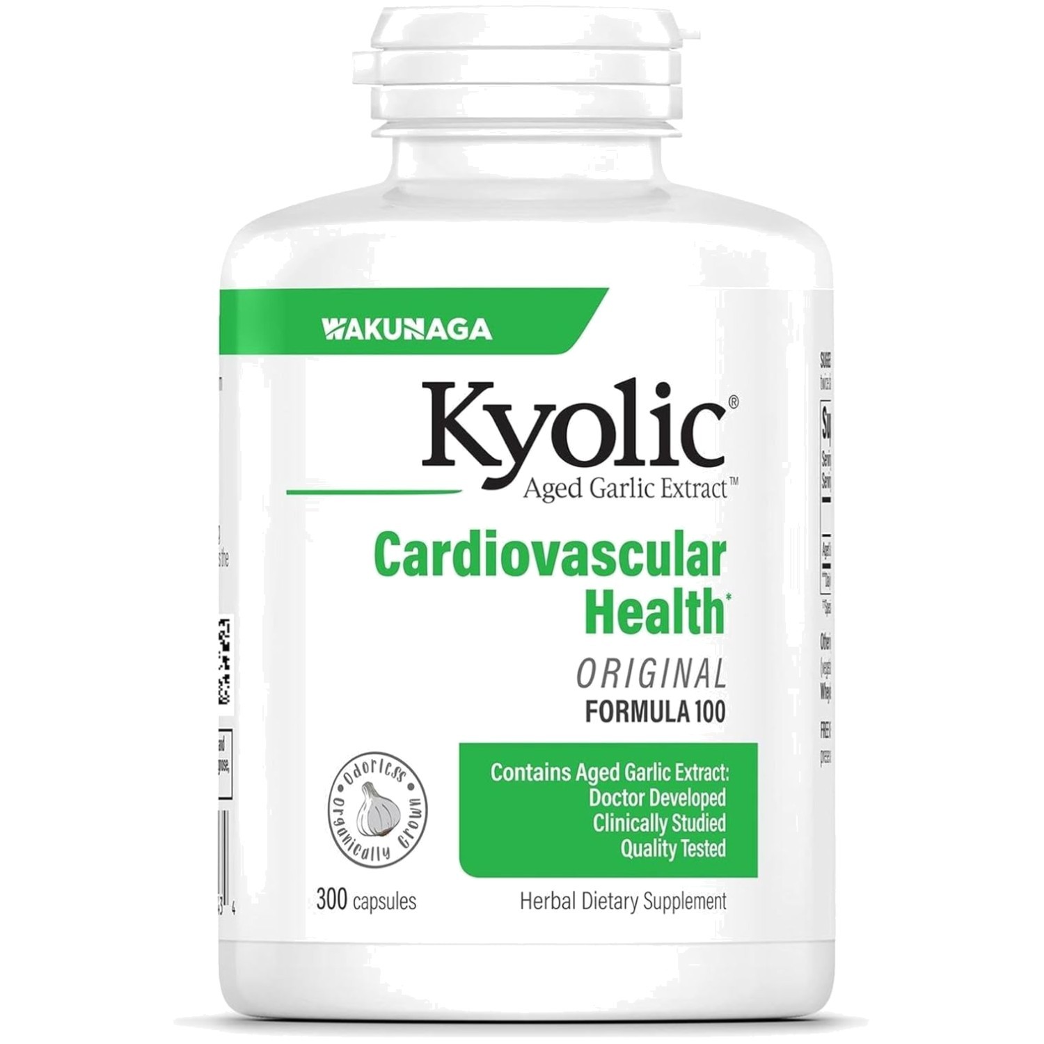 300 Odorless Garlic Capsules for Cardiovascular Support & Overall Wellness